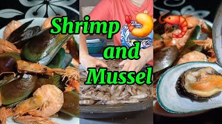 SHRIMPS 🍤 amp MUSSEL 🐚 FOR DINNER YUMMY 😋 lilyminivlog8073 [upl. by Manson]