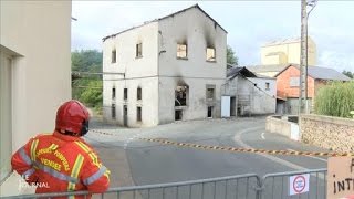 Incendie  La minoterie Planchot détruite Vendée [upl. by Zenia]