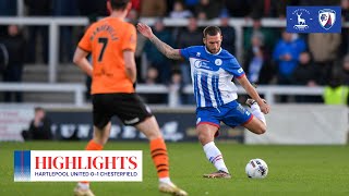 📺 Pools lose to league leaders  Hartlepool United 01 Chesterfield [upl. by Hanshaw]