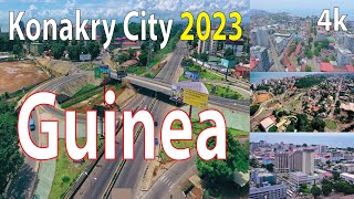 Conakry City  Guinea 4K By Drone 2023 [upl. by Brace]