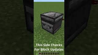 How To Use A Observer minecraft redstone minecrafttutorial tutorial minecraftredstone howto [upl. by Laufer473]