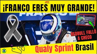 SPRINT F1 BRASIL FRANCO COLAPINTO MUESTRA SU COMPROMISO CON LA F1 SERGIO PÉREZ OLVIDADO EN REDBULL [upl. by Adon]