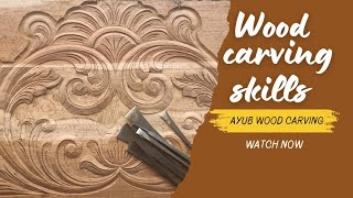 Wood carving skills  how to wood carve [upl. by Davy870]