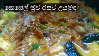 ගැවුන තැන කන්න පුලුවන් කෙසෙල් මුව kesel muwa curry [upl. by Ahseenat409]