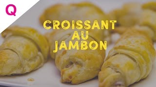 Qookingch  Croissant au jambon [upl. by Olimac]