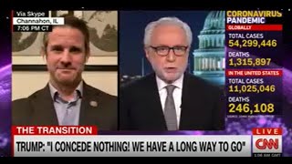 Congressman Kinzinger on CNN discussing the 2020 Election and Democracy [upl. by Esoranna]