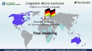 EFL100  Final Devoicing  Remedial Strategies for German EFL Learners [upl. by Mattland]