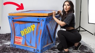 UNBOXING A REAL LIFE FORTNITE SUPPLY DROP [upl. by Ryann]