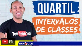 QUARTIL PARA DADOS AGRUPADOS ✅ ESTATÍSTICA [upl. by Gnolb]