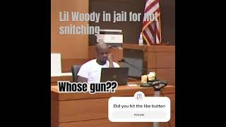 Lil Woodytakes gun charge for friend lilwoody ysltrial youngthug hiphopartist [upl. by Aihselat537]