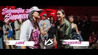 Sunugan  Luxuria vs Luna Sabunutan sa Sunugan 1st round [upl. by Enenstein721]