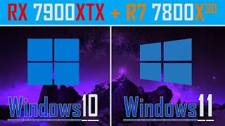 Windows 10 vs Windows 11  AMD CPU and GPU  PC GAMES TEST [upl. by Nottarts]