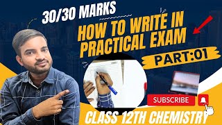 How to write in chemistry practical exam practicalexam 12thchemistry a2zpractical991 [upl. by Paley]