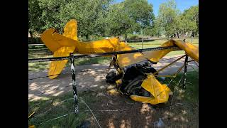 Fatal crash of an Aeronca 7AC Champion N1472E near Fort Worth Texas on August 21 2021 [upl. by Necyrb]