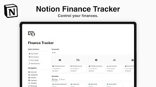 Notion Finance Tracker Manage Your Income and Expenses With Ease [upl. by Pirri]