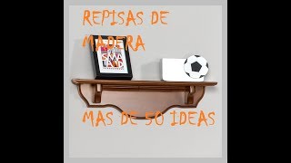 REPISAS DE MADERA MAS DE 50 IDEAS [upl. by Nnaik]