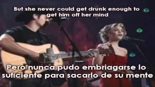 Whiskey Lullaby Lyrics  Subtitulos Español [upl. by Pieter]