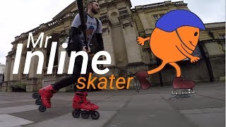 Mr Inline Skater  110mm Triskates freeride  rollerblading [upl. by Redvers]