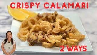 EASY TO MAKE CRISPY FRIED CALAMARI  2 WAYS I Calamares Fritos Crujiente 2 Formas [upl. by Ikir]