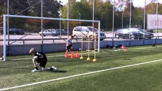 Goalkeeper training FC Djursholm  Målvaktsträning Goeras [upl. by Malvino]