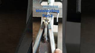 Part 3 Metalworking  forming a connecting chain diy metalworking metalfabrication gold [upl. by Gnurt]