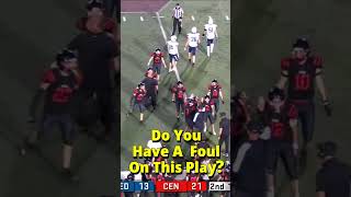 Agree or Disagree With High School Football Officials Flagging This Block 2024highschoolfootball [upl. by Ardnasela345]