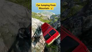 Car Jumping From Mountain beamng shorts [upl. by Malaspina344]