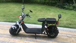 EEC approval citycoco electric scooter with removable battery from China factory [upl. by Imeka]