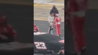 Bubba Wallace Gets Shoved by Aric Almirola [upl. by Winny]