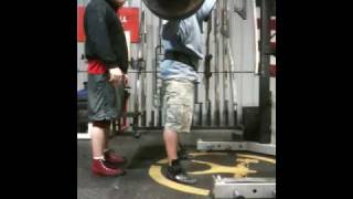 Jim Wendler  Squat 555x4 [upl. by Akkim382]