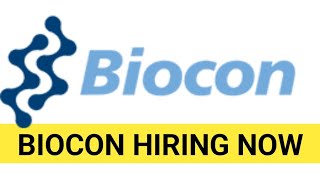 Biocon hiring now  Latest Jobs at Biocon [upl. by Lynne]