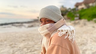 Knitting Easie Beanie in Costa Rica 🌿 [upl. by Eleira504]