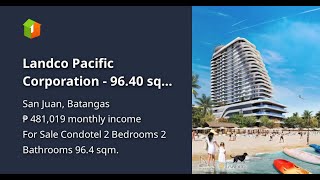 Landco Pacific Corporation  9640 sqm 2bedroom Condotel For Sale in The Spinnaker by Club Laiya [upl. by Ailyt]