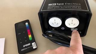 Iris Light Controller Spa Electrics MutiPlus light remote How to program and set up reconnect [upl. by Reisman]