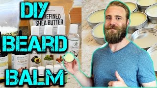 MAKE YOUR OWN BEARD BALM  DIY [upl. by Ardiek]