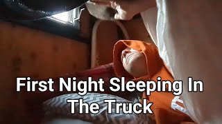 First night sleeping in the truck [upl. by Onibla]