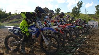 Manche 4 SteJulie 2017 Finale PRO MX3  Motocross Québec [upl. by Johppah]