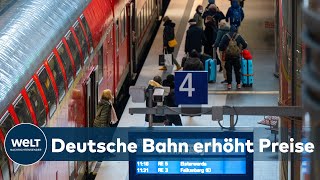 JETZT WIRD ES TEURER Ticketpreise der DB werden im Schnitt knapp zwei Prozent teurer [upl. by Noak]