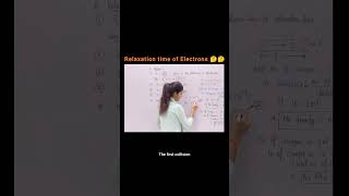 Relaxation time collision chargeflow charge relaxation neet class12physics electricfield [upl. by Kendricks]