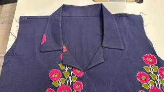 Ladies Coat Collar Neck cutting and Stitching  कोट कॉलर नेक डिज़ाइन  Sarabjit Kaur saini [upl. by Neelyad]