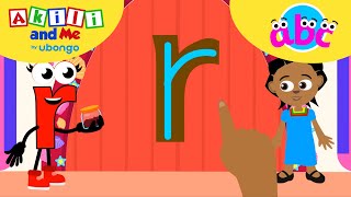 LETTER R Adventures ABC learning for toddlers  Learn and Play with Akili and Me [upl. by Ebehp771]