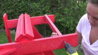 Adirondack Chair Assembly from CR Plastic [upl. by Eat472]