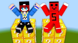 GALAKSİ ŞANS BLOK KULE YARIŞMASI   Minecraft [upl. by Hamirak]