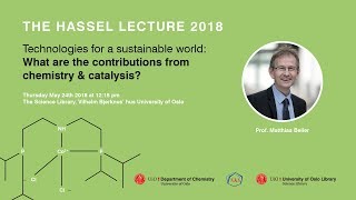 Hassel lecture 2018 with Matthias Beller [upl. by Nabila]