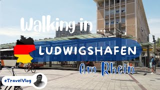 Ludwigshafen Am Rhein walk Germany travel 4k Germany sightseeing summer walking tour [upl. by Karyn413]