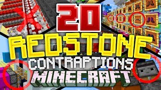 Minecraft  20 MIND BLOWING REDSTONE CONTRAPTIONS Minecraft Bedrock Edition [upl. by Nyral]