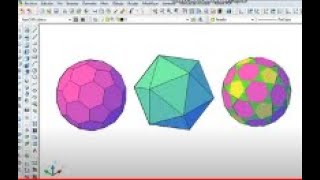 Icosaedro truncado con cortes de tipo 1 AutoCAD [upl. by Otilesoj489]