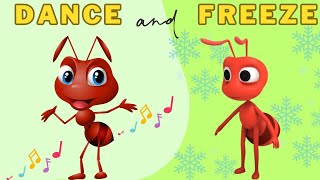 Party Freeze Dance SongPreschool Songs for kids Freeze Dance Song 2024 version fun songs for kids [upl. by Erich]