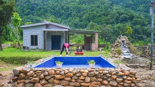 Waterproofing and painting swimming pools  The final stages to complete the swimming pool [upl. by Lraep858]