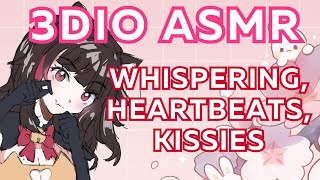 asmr stream 61 🌸 3DIO  whispering heartbeats kisses [upl. by Annet]